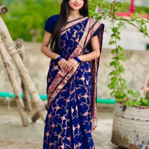 Authentic Jamdani Cotton Saree - Elegant Handwoven Design for Special Occasions