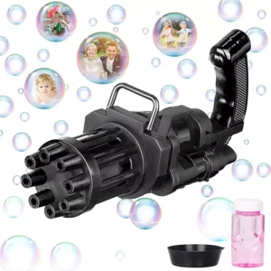 Automatic 8-Hole Bubble Blower Machine for Kids – Fun Electric Toy