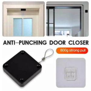 Automatic Door Closer - Smooth Punch-Free Mechanism for Effortless Closing