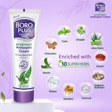Ayurvedic Antiseptic Cream - Boro Plus 40g for Skincare and Healing