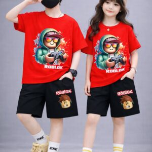 Baby Drop Shoulder T-Shirt and Pant Set - Comfortable Casual Wear for Infants