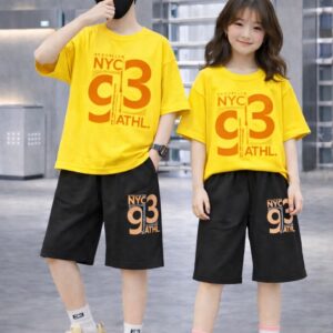 Baby Drop Shoulder T-Shirt and Pant Set for Stylish Comfort