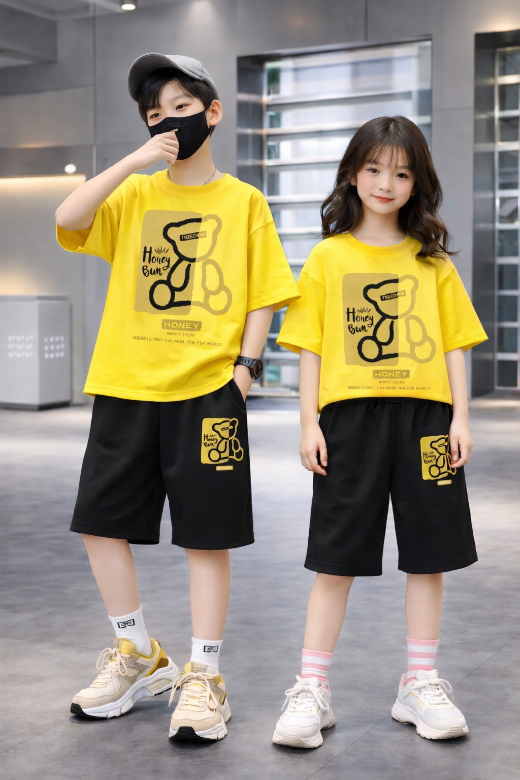 Baby Drop Shoulder T-Shirt and Pant Set - Stylish Comfort for Little Ones % Baby Drop Shoulder T-Shirt and Pant Set - Stylish Comfort for Little Ones