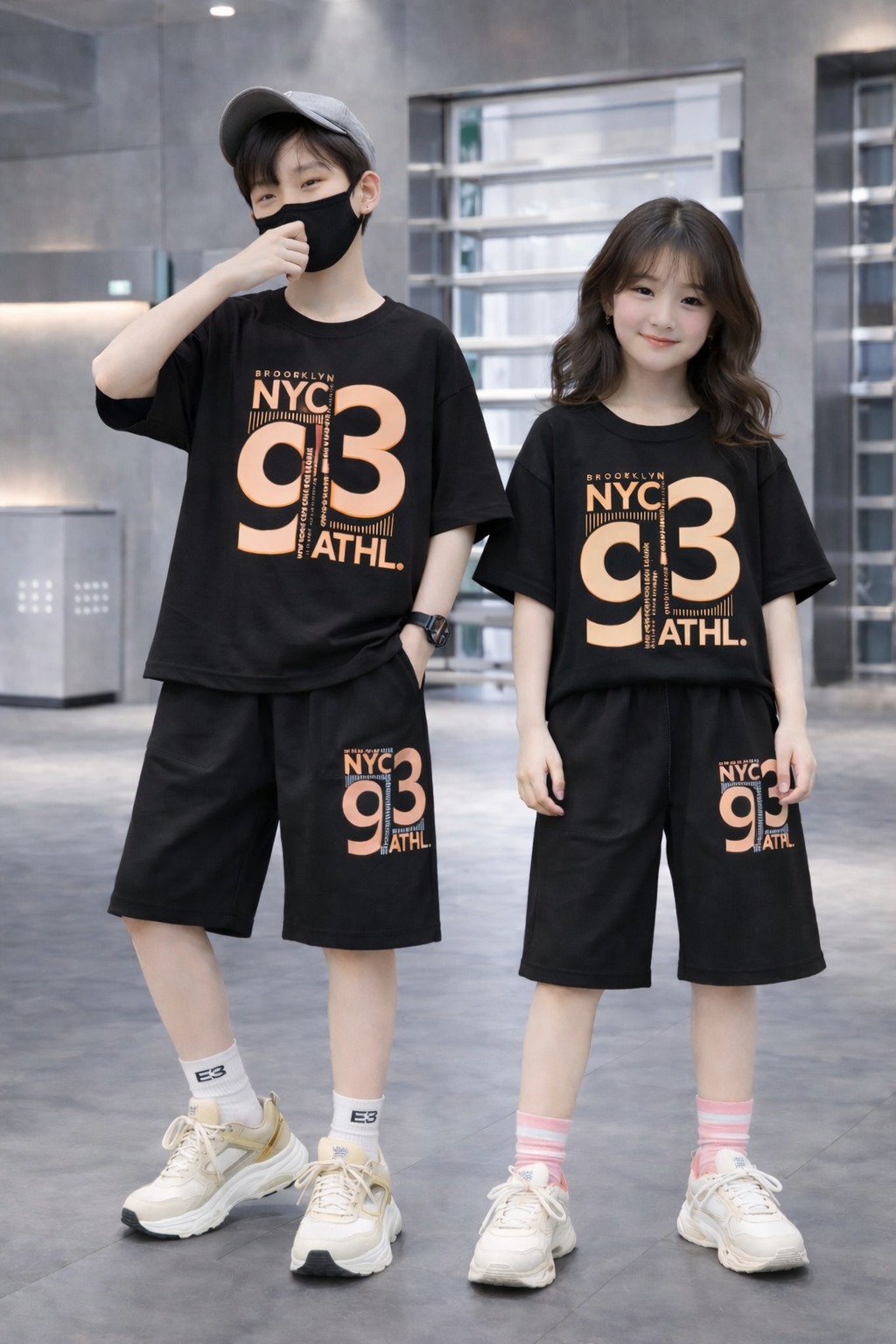 Baby Drop Shoulder T-Shirt and Pant Set - Stylish Comfort for Little Ones % Baby Drop Shoulder T-Shirt and Pant Set - Stylish Comfort for Little Ones