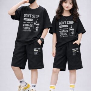 Baby Drop Shoulder T-Shirt and Pant Set - Stylish & Comfortable Outfit