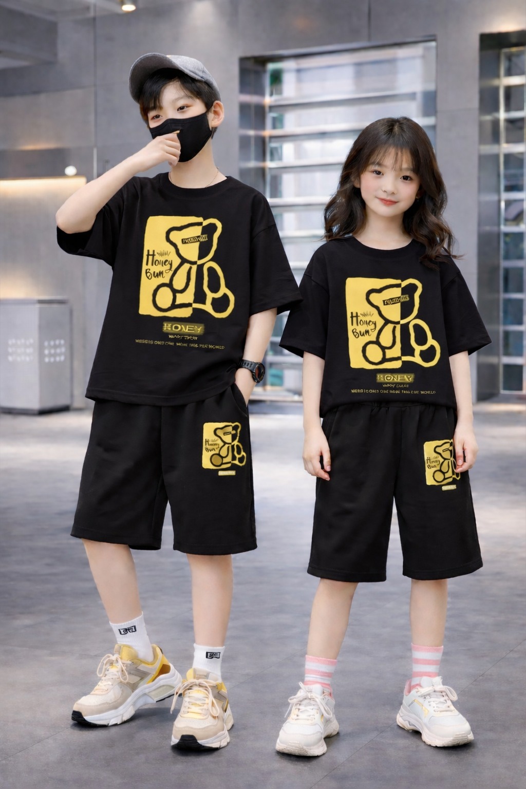 Baby Drop Shoulder T-Shirt and Pant Set - Stylish & Comfortable Outfit % Baby Drop Shoulder T-Shirt and Pant Set - Stylish & Comfortable Outfit