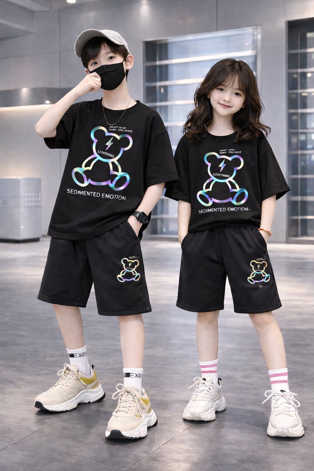 Baby Drop Shoulder T-Shirt and Pants Set - Comfortable and Stylish Outfit % Baby Drop Shoulder T-Shirt and Pants Set - Comfortable and Stylish Outfit