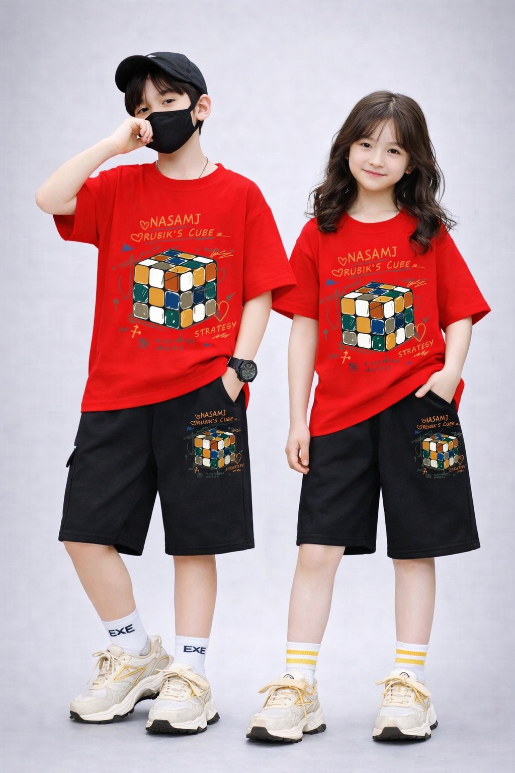 Baby Drop Shoulder T-Shirt and Pants Set for Comfortable Playtime % Baby Drop Shoulder T-Shirt and Pants Set for Comfortable Playtime