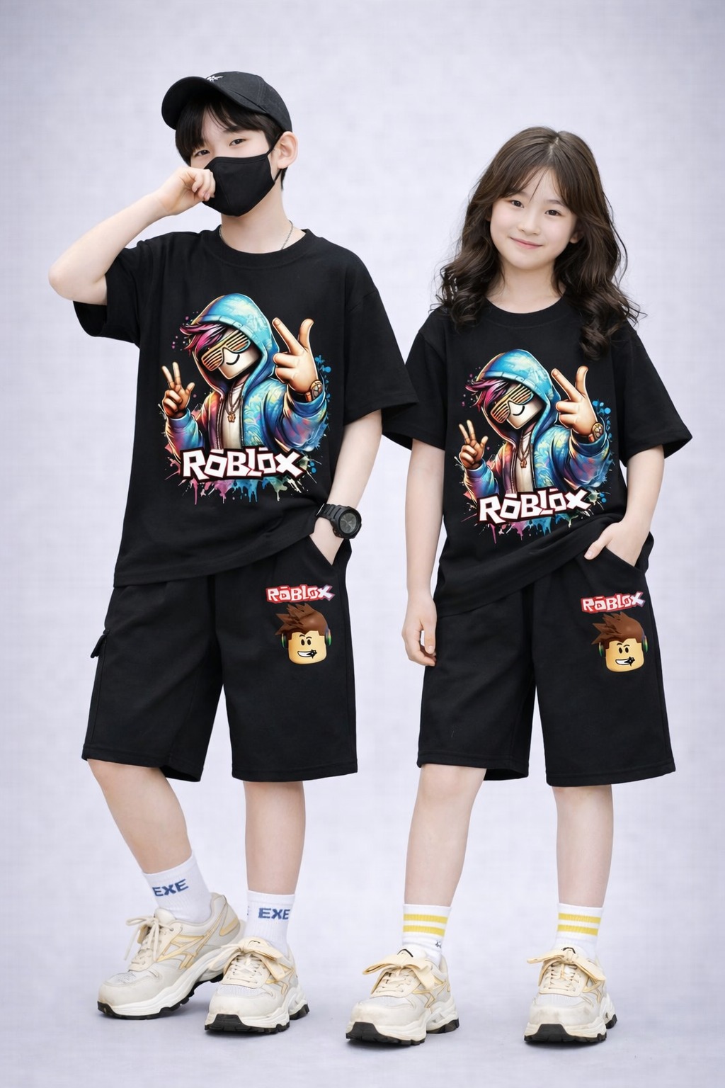 Baby Drop Shoulder T-Shirt and Pants Set for Comfortable Playtime % Baby Drop Shoulder T-Shirt and Pants Set for Comfortable Playtime