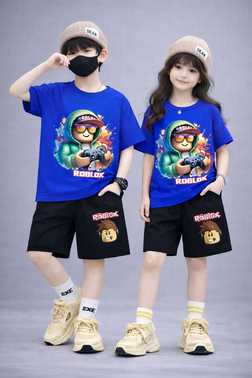 Baby Drop Shoulder T-Shirt and Pants Set for Comfortable Playtime % Baby Drop Shoulder T-Shirt and Pants Set for Comfortable Playtime