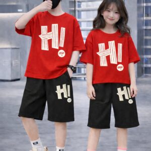 Baby Drop Shoulder T-Shirt and Pants Set for Stylish Comfort