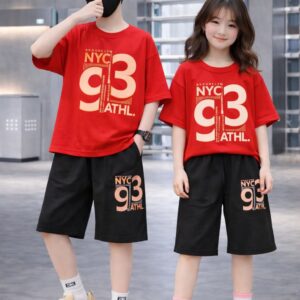 Baby Drop Shoulder T-Shirt and Pants Set for Stylish Comfort