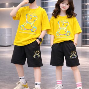 Baby Drop Shoulder T-Shirt and Pants Set - Stylish and Comfortable Outfit