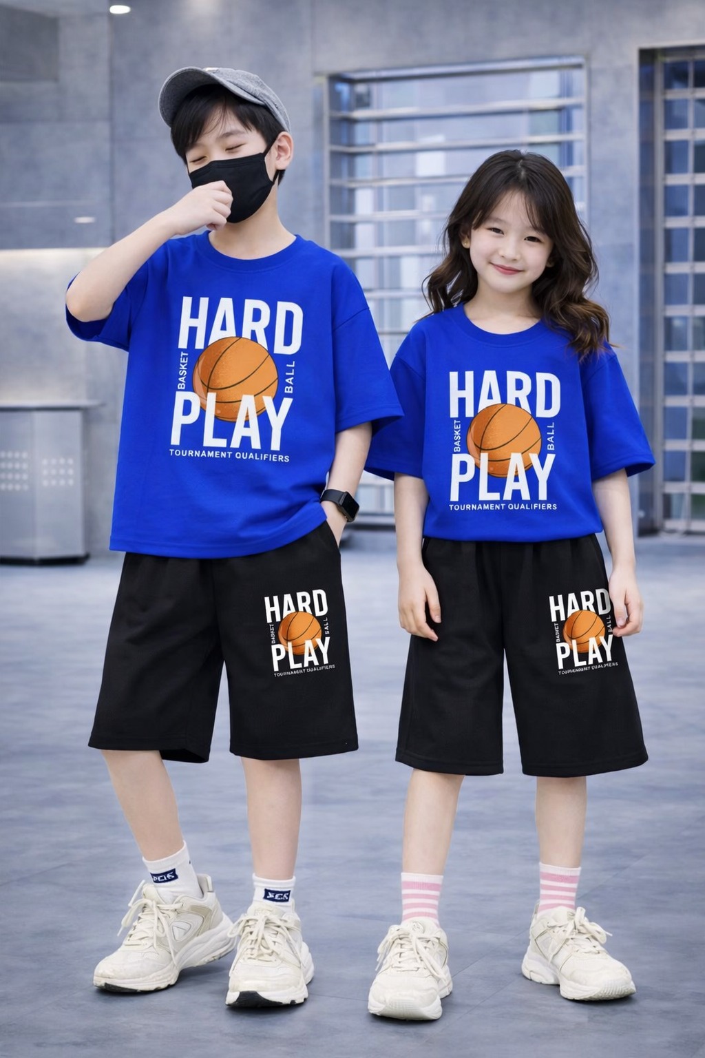 Baby Drop Shoulder T-Shirt and Pants Set - Stylish and Comfortable Outfit % Baby Drop Shoulder T-Shirt and Pants Set - Stylish and Comfortable Outfit