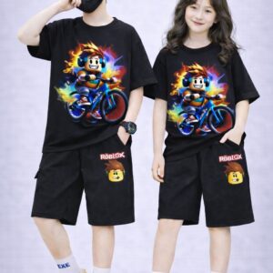 Baby Drop Shoulder T-Shirt and Pants Set - Stylish and Comfortable Outfit