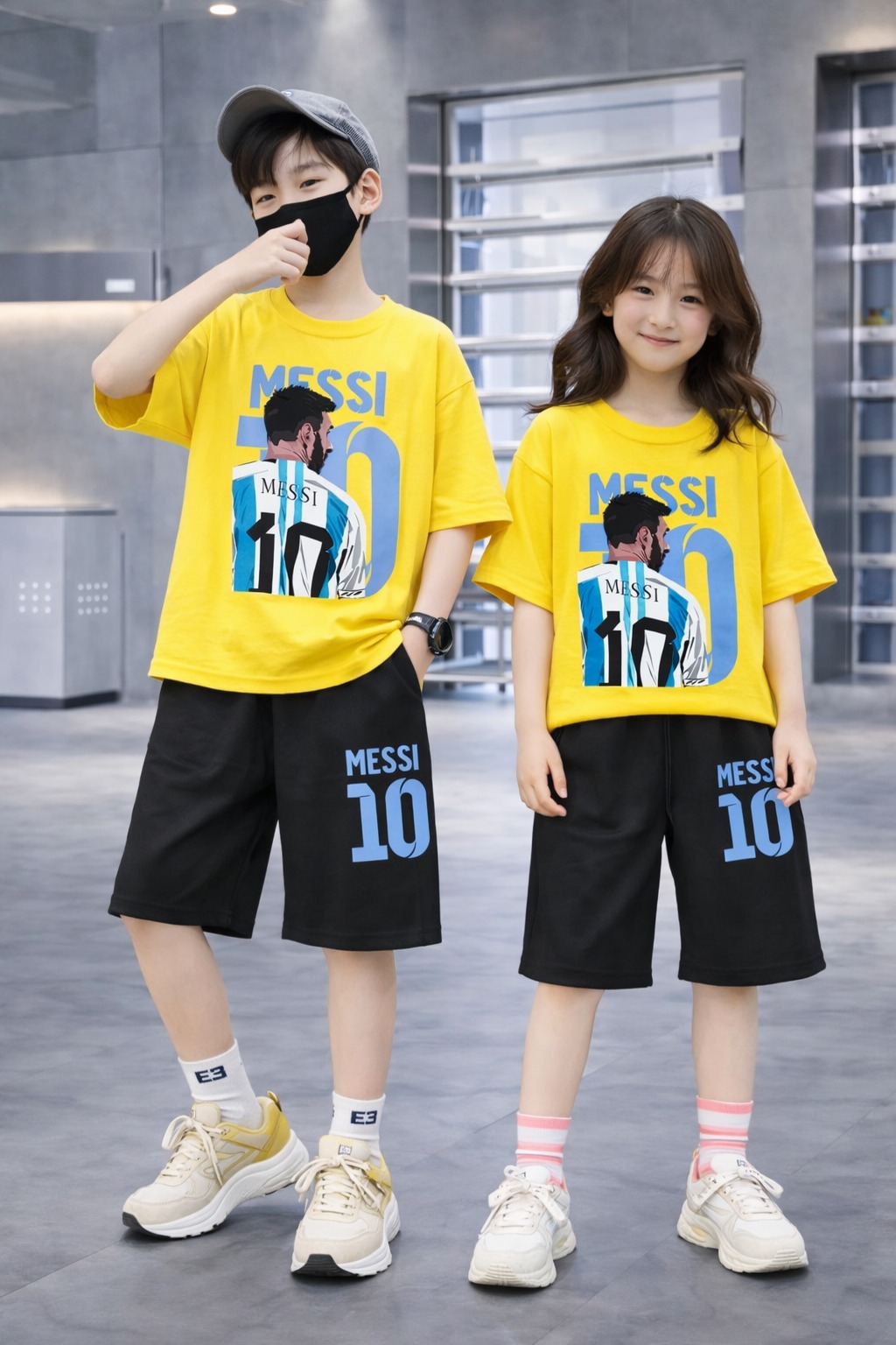 Baby Drop Shoulder T-Shirt and Pants Set - Stylish and Comfortable Outfit % Baby Drop Shoulder T-Shirt and Pants Set - Stylish and Comfortable Outfit
