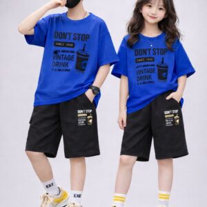 Baby Drop Shoulder T-Shirt and Pants Set - Stylish Comfort for Little Ones