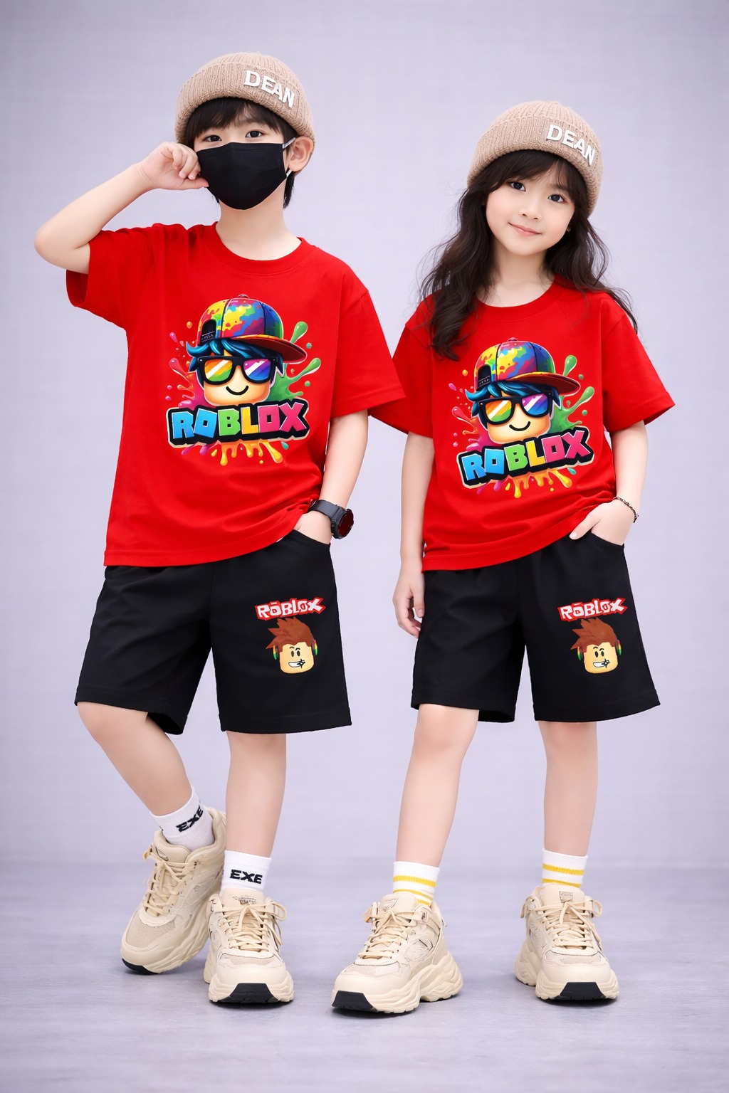 Baby Drop Shoulder T-Shirt and Pants Set - Stylish Comfort for Little Ones % Baby Drop Shoulder T-Shirt and Pants Set - Stylish Comfort for Little Ones