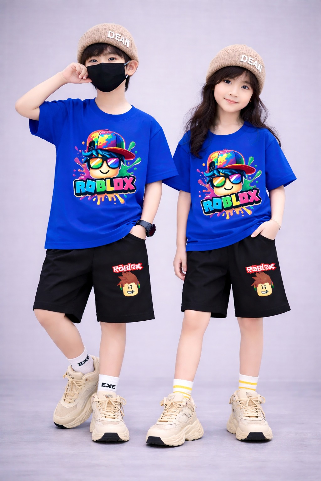 Baby Drop Shoulder T-Shirt and Pants Set - Stylish Comfort for Little Ones % Baby Drop Shoulder T-Shirt and Pants Set - Stylish Comfort for Little Ones