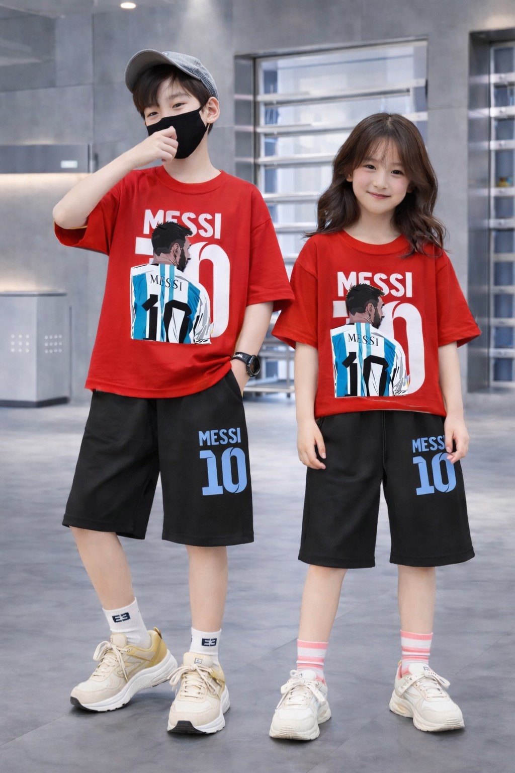 Baby Drop Shoulder T-Shirt and Pants Set - Stylish Comfort for Little Ones % Baby Drop Shoulder T-Shirt and Pants Set - Stylish Comfort for Little Ones