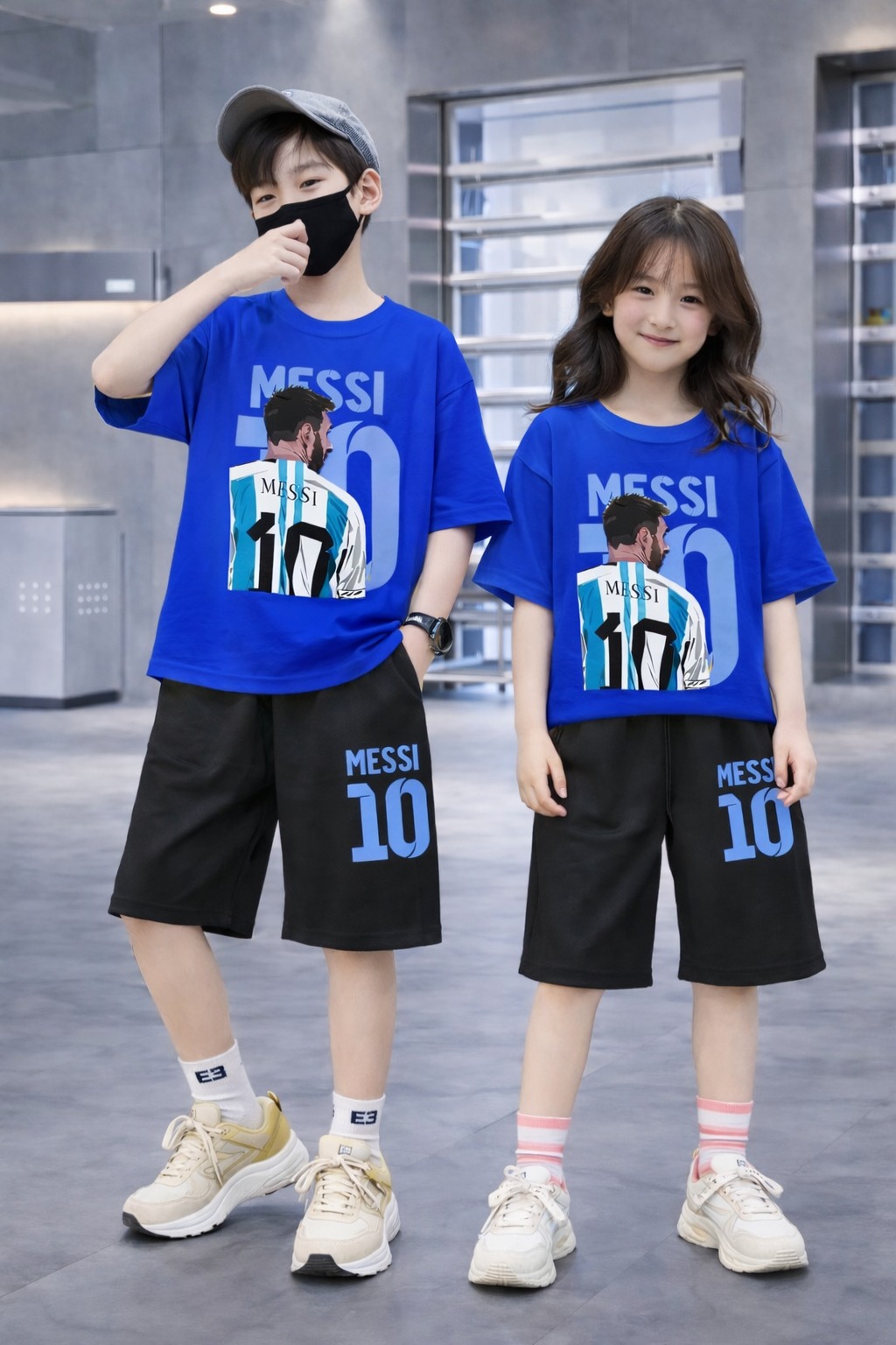 Baby Drop Shoulder T-Shirt and Pants Set - Stylish & Comfortable Outfit % Baby Drop Shoulder T-Shirt and Pants Set - Stylish & Comfortable Outfit