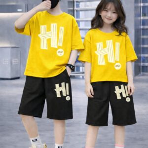 Baby Drop Shoulder T-Shirt and Pants Set - Stylish, Comfortable Outfit