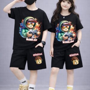 Baby Drop Shoulder T-Shirt and Pants Set - Stylish & Comfortable Outfit