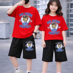 Baby Drop Shoulder T-Shirt and Pants Set - Stylish & Comfortable Outfit for Little Ones