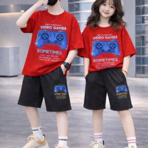 Baby Drop Shoulder Tee and Pant Set - Comfortable Casual Outfit for Kids