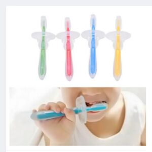 Baby-Friendly Soft Silicone Toothbrush - Gentle Oral Care for Infants