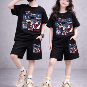 Baby T-Shirt and Pant Set with Drop Shoulder Design for Comfort and Style