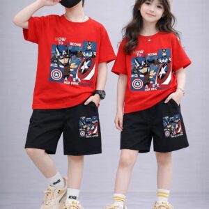 Baby T-Shirt and Pant Set with Drop Shoulder Design for Stylish Comfort