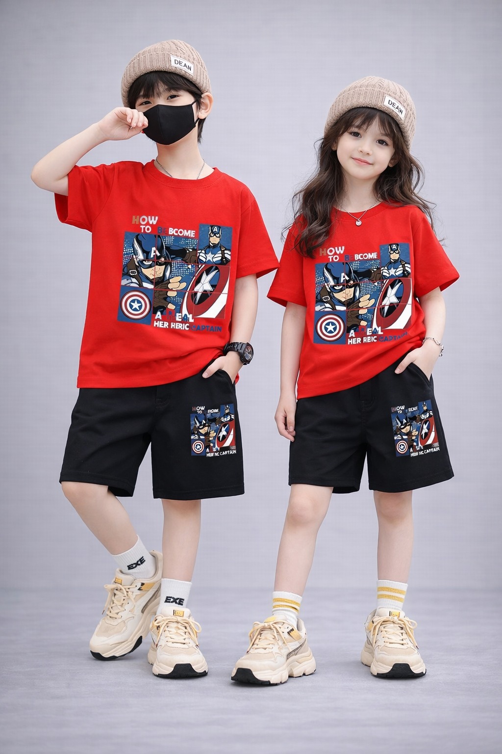 Baby T-Shirt and Pant Set with Drop Shoulder Design for Stylish Comfort % Baby T-Shirt and Pant Set with Drop Shoulder Design for Stylish Comfort