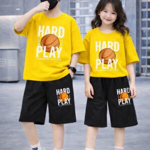 Baby T-Shirt and Pant Set with Drop Shoulder Design - Stylish and Comfortable