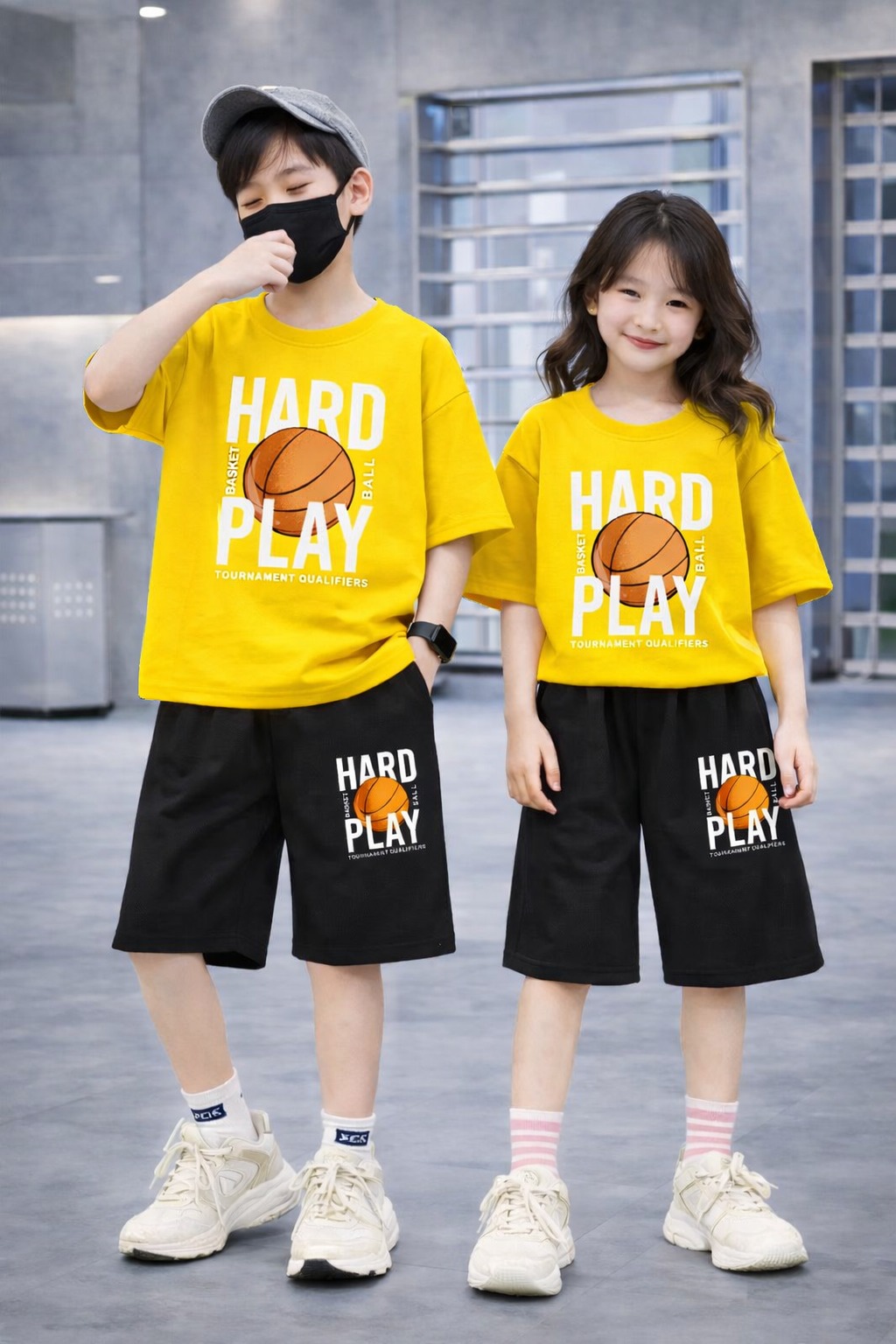 Baby T-Shirt and Pant Set with Drop Shoulder Design - Stylish and Comfortable % Baby T-Shirt and Pant Set with Drop Shoulder Design - Stylish and Comfortable