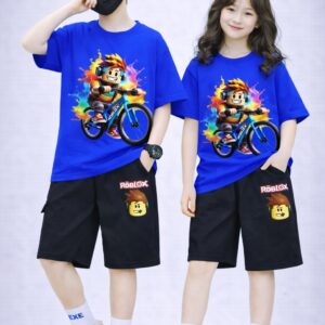 Baby T-Shirt and Pants Set with Drop Shoulder Design for Ultimate Comfort
