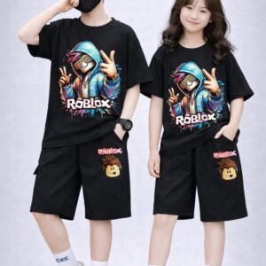 Baby T-Shirt and Pants Set with Drop Shoulder Design - Stylish and Comfortable Outfit