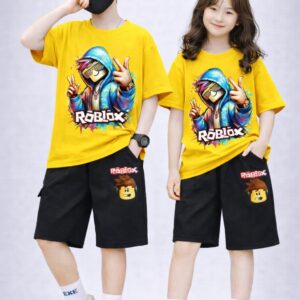 Baby T-Shirt and Pants Set with Drop Shoulder Design - Stylish and Comfortable Outfit
