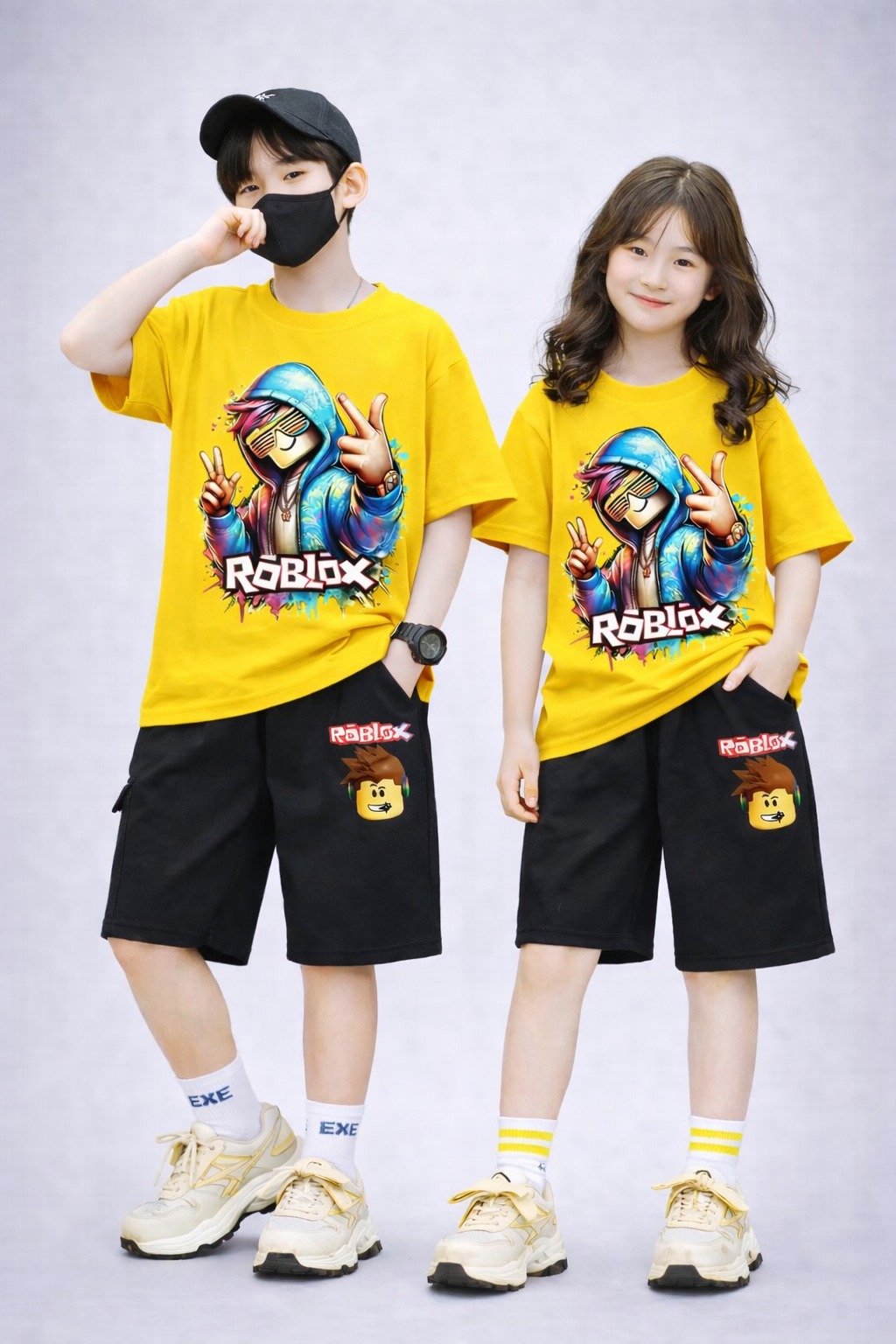 Baby T-Shirt and Pants Set with Drop Shoulder Design - Stylish and Comfortable Outfit % Baby T-Shirt and Pants Set with Drop Shoulder Design - Stylish and Comfortable Outfit