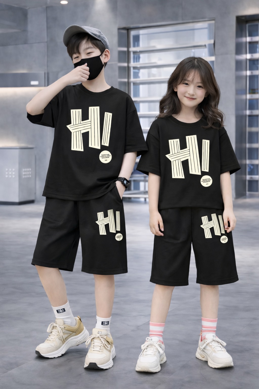 Baby T-Shirt and Pants Set with Drop Shoulder Design - Stylish Comfort for Kids % Baby T-Shirt and Pants Set with Drop Shoulder Design - Stylish Comfort for Kids