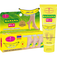 Banana Milk Cracked Heel Cream for Foot Care - 80g Nourishing Formula for Dry Skin % Banana Milk Cracked Heel Cream for Foot Care - 80g Nourishing Formula for Dry Skin