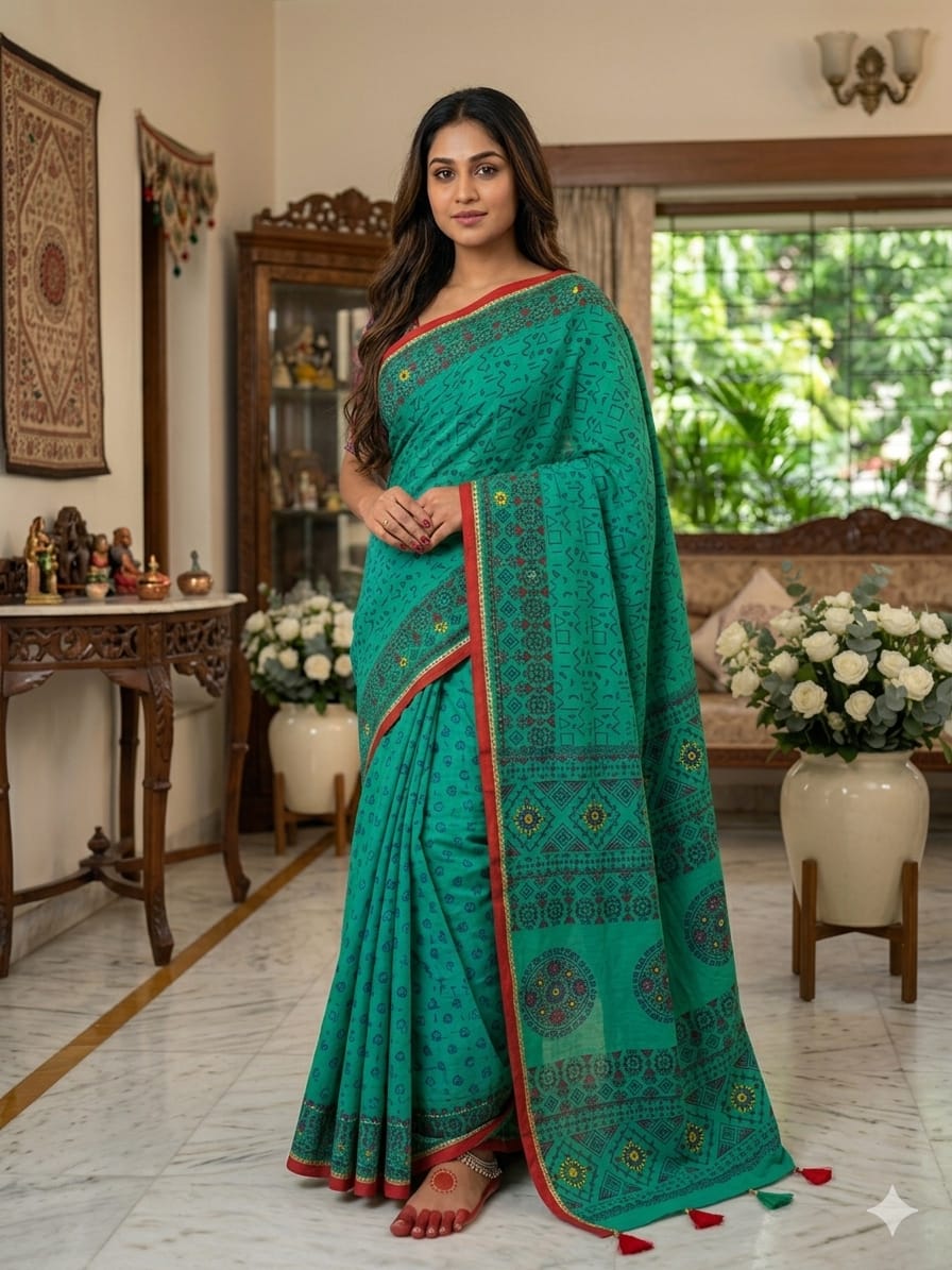 Batik Tangail Saree – Elegant Handcrafted Cotton Ethnic Wear for Women % Batik Tangail Saree – Elegant Handcrafted Cotton Ethnic Wear for Women