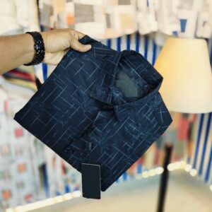 Black 100% Cotton Full-Sleeve Shirt