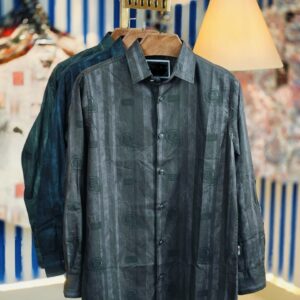 Black 100% Cotton Long-Sleeve Shirt