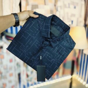 Black 100% Cotton Long‑Sleeve Shirt
