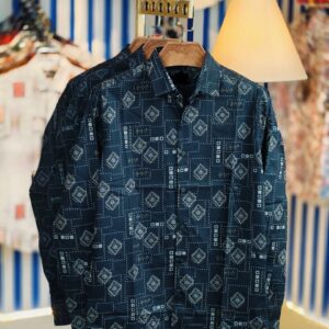 Black Pure Cotton Long-Sleeve Shirt