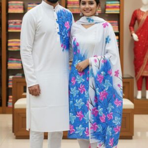 Block Print 3-Piece Set - Stylish and Elegant Textile Ensemble