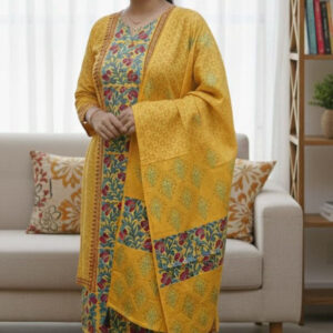 Block Print 3-Piece Set - Stylish and Versatile Fashion Ensemble