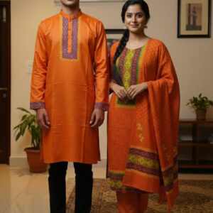 Block Print Three-Piece Set - Elegant and Stylish Outfit for Every Occasion