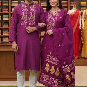 Block Print Three-Piece Set – Elegant Artisan Style for Every Occasion